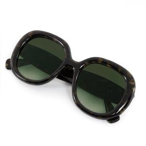 NWT KREWE Chloe Sunglasses in Tortuga Noir